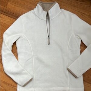 Old Navy women’s White Quarter-Zip fleece Pullover